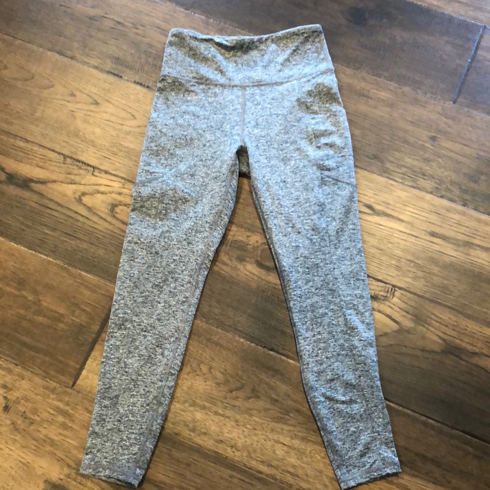 Heathered black and gray leggings, size S, Zobha brand
